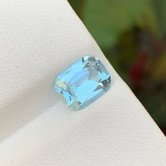 Exceptional Icy Blue Natural Aquamarine Stone