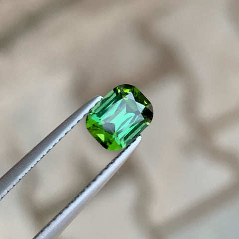 Exquisite Mint Green Cut Tourmaline Stone