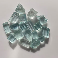 Facet Grade Rough Blue Aquamarine