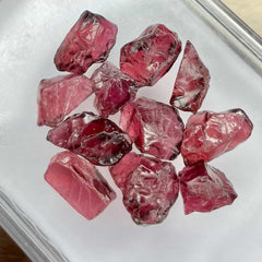 Facet Grade Rough Rhodolite Garnet