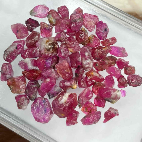 75 Carats Facet Rough Afghan Ruby Lot