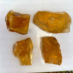 338 Carats Facet Rough Citrine Big Pieces