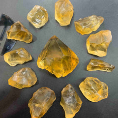 Facet Rough Citrine Lot