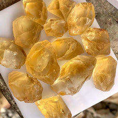 Facet Rough Golden Citrine Lot