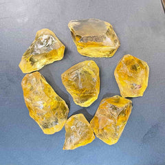 Facet Rough Golden Citrine Pieces