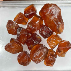 Facet Rough Hessonite Garnet Parcel