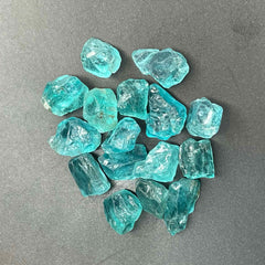 Facet Rough Neon Blue Apatite Parcel