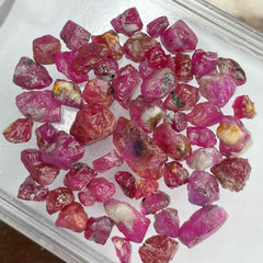 Facet Rough Pinkish Red Ruby Lot