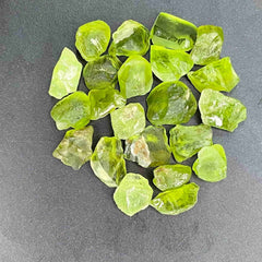 Facet Rough Pistachio Green Peridot Lot