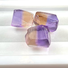 Facet Rough Preformed Ametrine Pieces