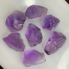 Facet Rough Rose De France Amethyst Lot