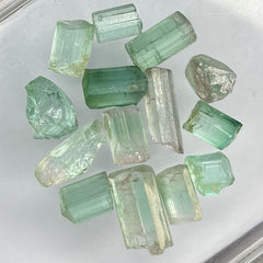 Facet Rough Seafoam Tourmaline Parcel