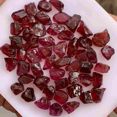 Facet Rough Solid Red Garnet Lot