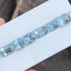 Faceted African Aquamarine Gemstones Lot