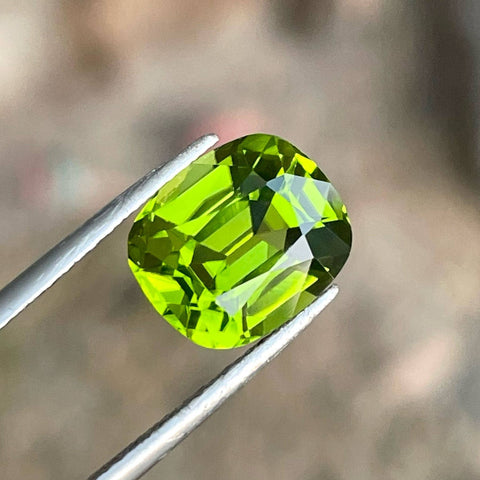 Faceted Apple Green Peridot