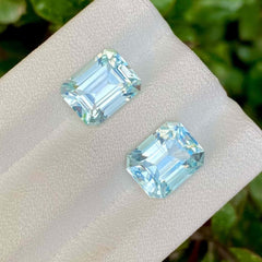 Faceted Aquamarine Pair - 5.6 carat