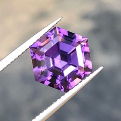 Faceted Bluish Purple Amethyst