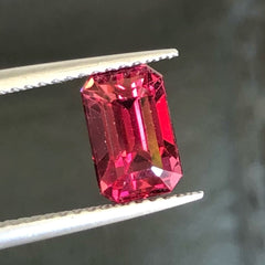 Faceted Bright Maroon Garnet