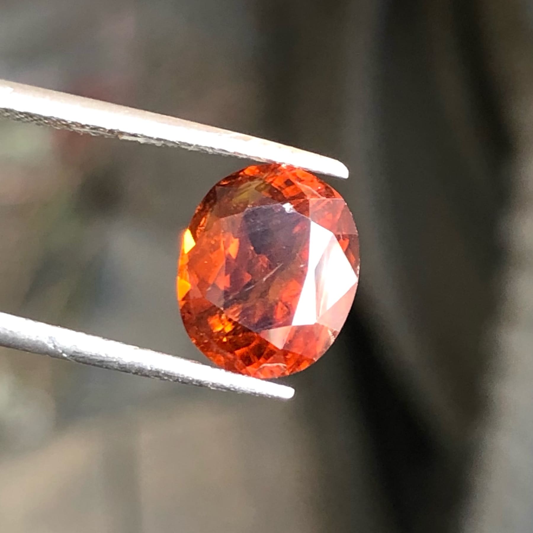 4.72 carats Faceted Bright Orange Bastnasite