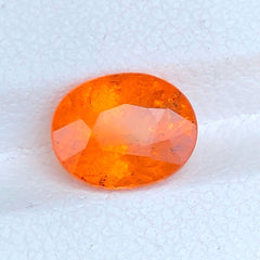 Faceted Bright Orange Spessartite Garnet