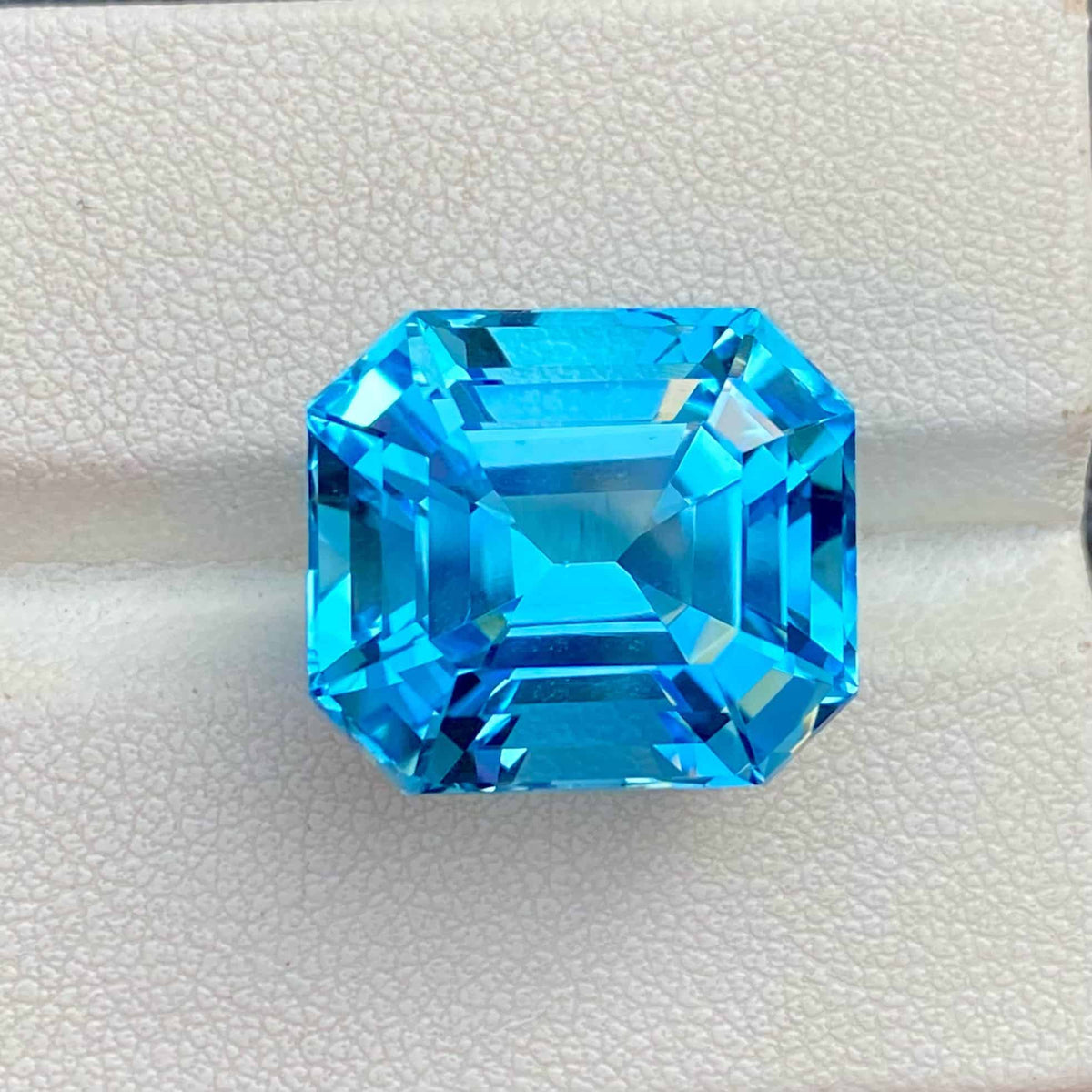 Faceted Bright Sky Blue Topaz