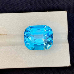 Faceted Bright Sky Blue Topaz Gemstone