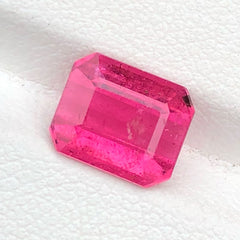 Faceted Brink Pink Tourmaline Gemstone