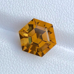 Faceted Brownish Orange Citrine