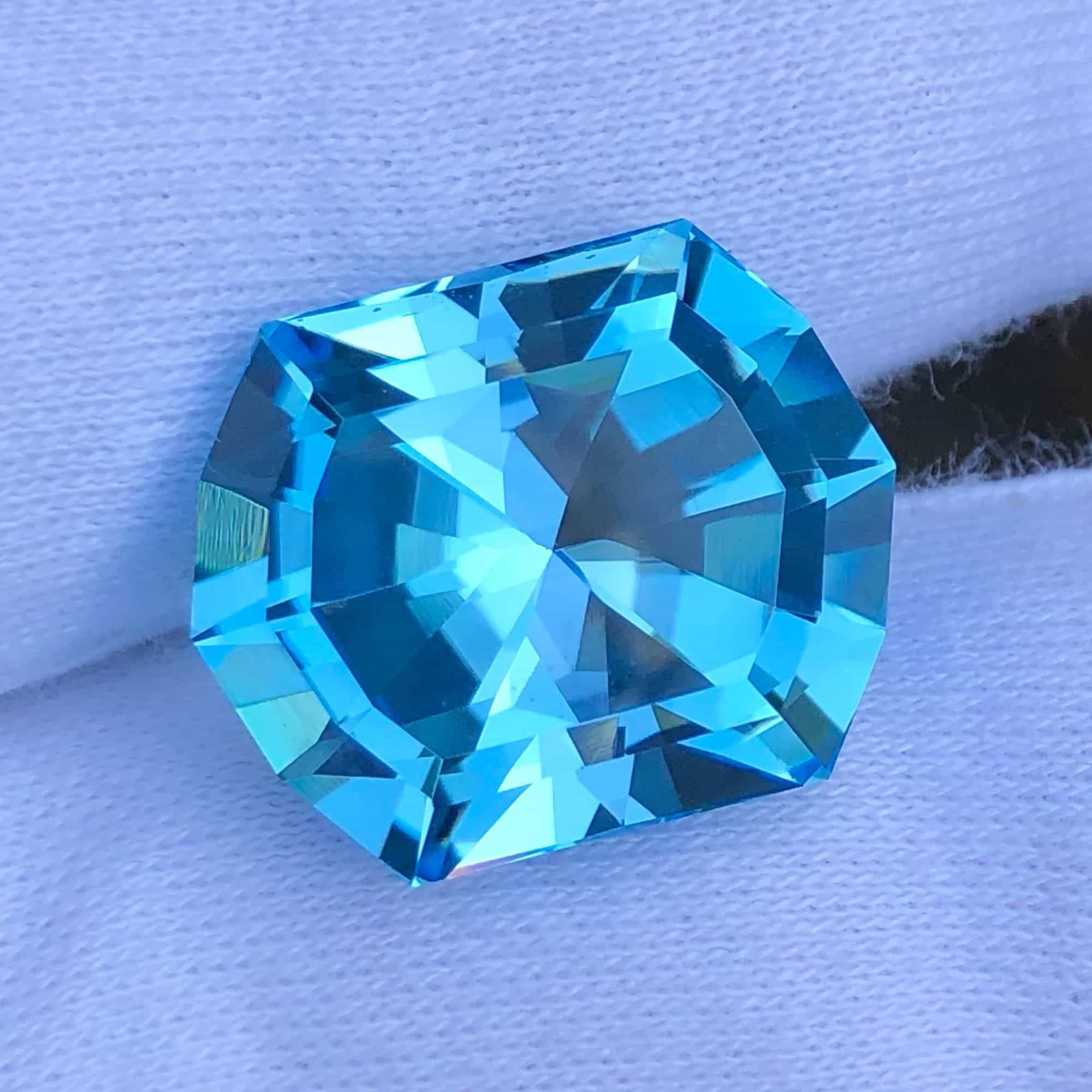 Faceted Butterfly Blue Topaz
