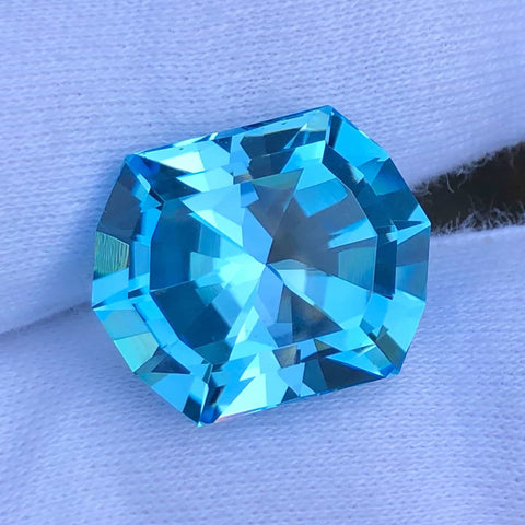 Faceted Butterfly Blue Topaz