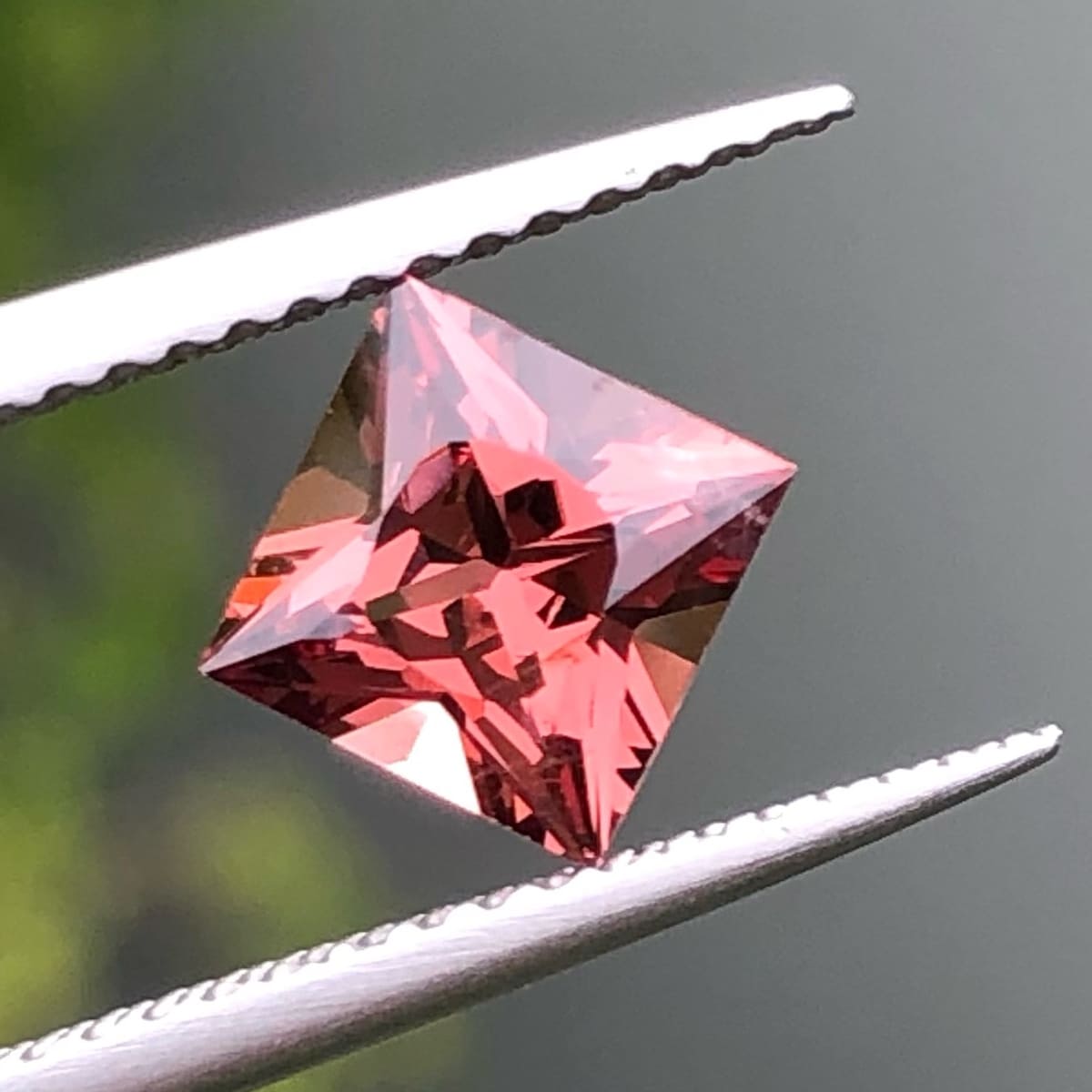 Faceted Carmine Pink Spinel