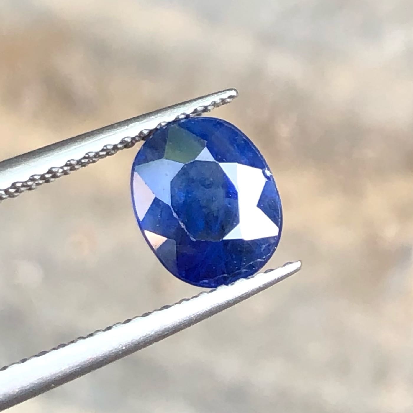 Faceted Catalina Blue Sapphire