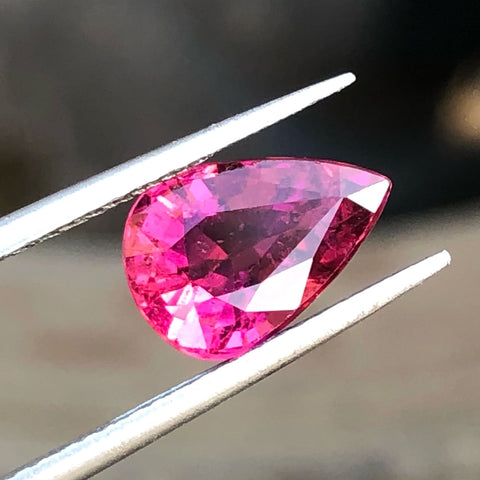 Faceted Cerise Pink Rubellite Tourmaline