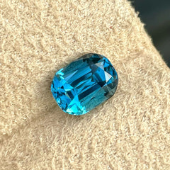 Faceted Cerulean Blue Topaz