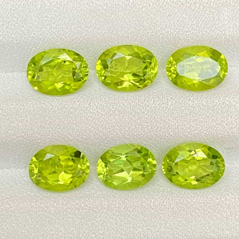 Faceted Chinese Peridot Pairs
