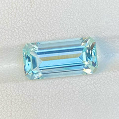 Faceted Blue Aquamarine