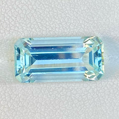 Faceted Columbia Blue Aquamarine