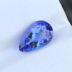 Faceted Cornflower Blue Tanzanite