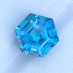 Faceted Curious Blue Topaz