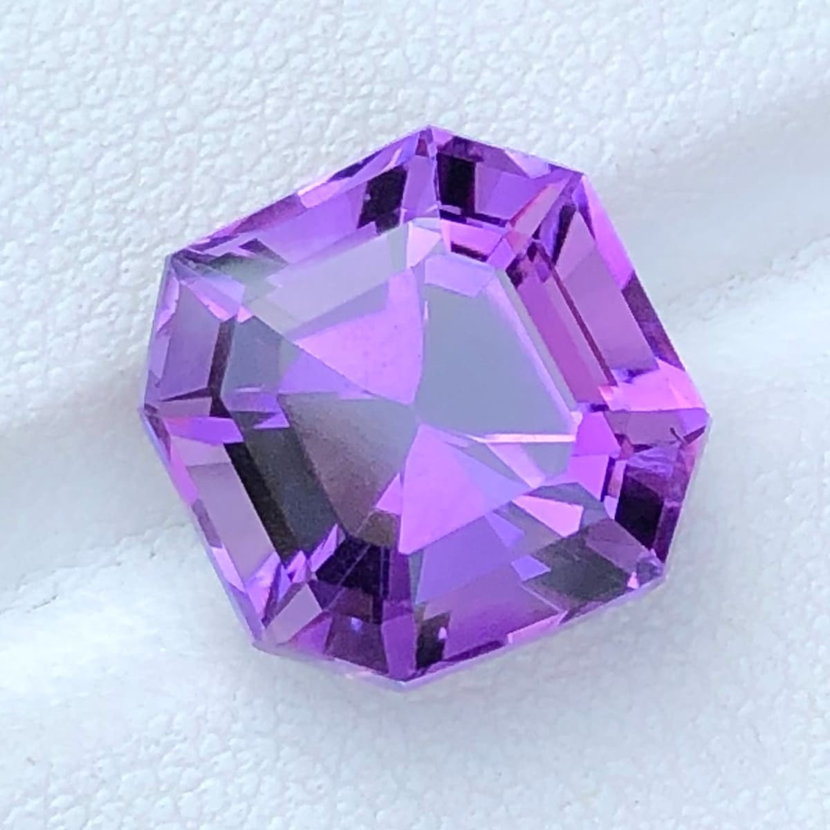 Amethyst Purple Raspberry 8.70 Carats Faceted Daffodil Purple Amethyst | Gandhara Gems