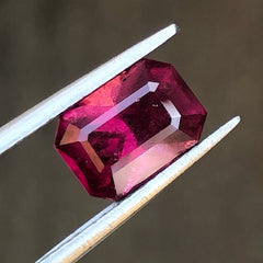 Faceted Dark Red Rhodolite Garnet