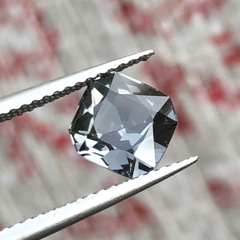 Faceted Davy Gray Spinel
