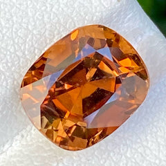 Faceted Fiery Orange Topaz