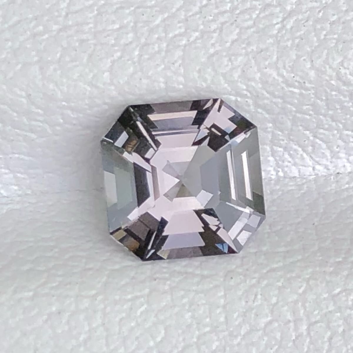 Faceted Gray Spinel Gemstone