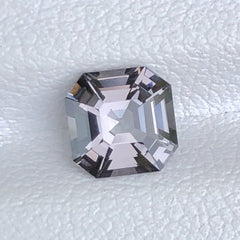 Faceted Gray Spinel Gemstone