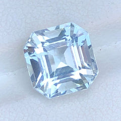 Faceted Hawkes Blue Aquamarine