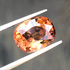 Peach Tourmaline Oval Cut