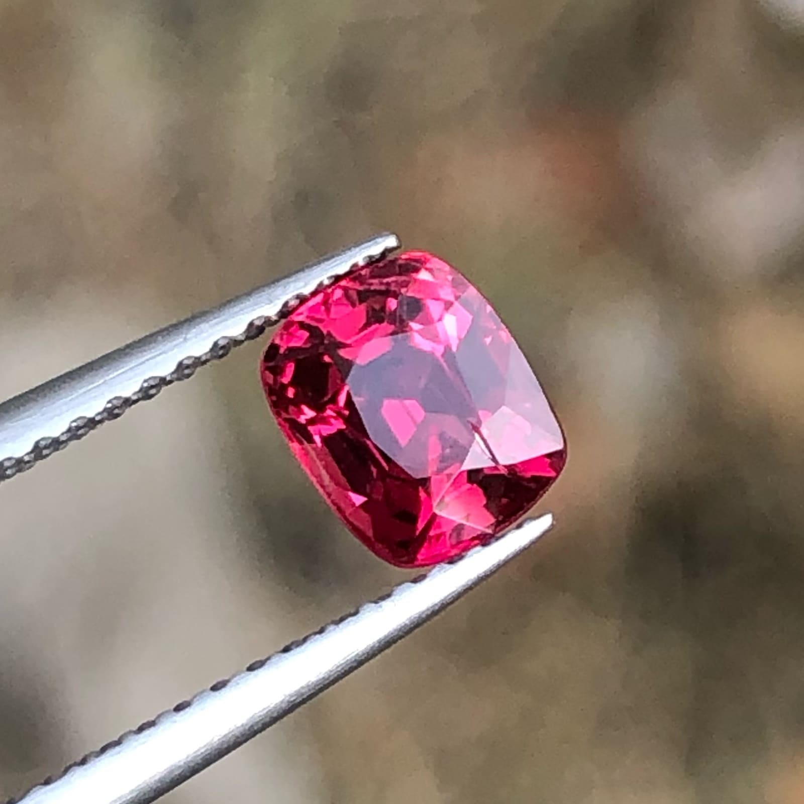 Faceted Hot Pink Spinel