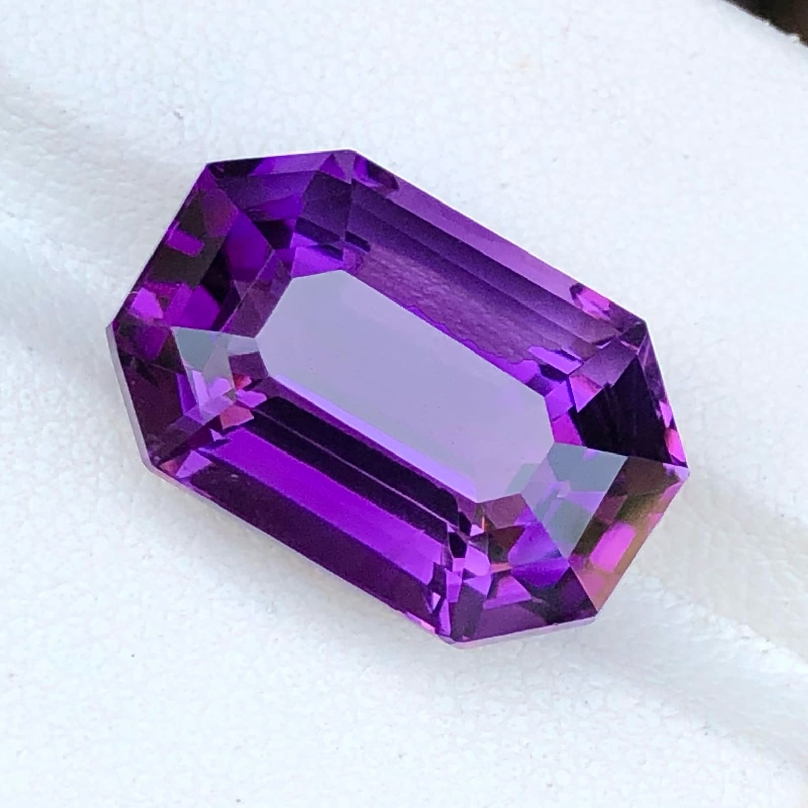 Faceted Hot Purple Amethyst