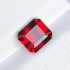 Faceted Hot Red Garnet